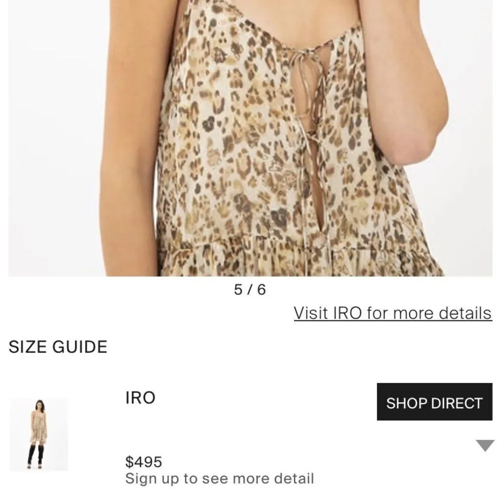 Iro 100% silk dress, size 36(S)